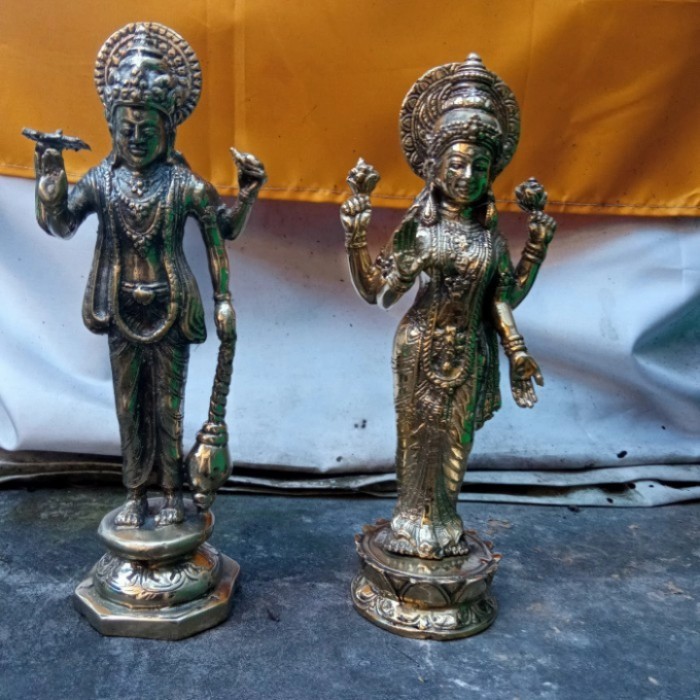 $+$+$+$+] patung dewa wisnu n dewa laksmi sepasang