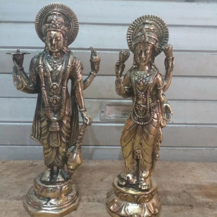 Buruan beli] patung dewa wisnu n dewa laksmi berdiri