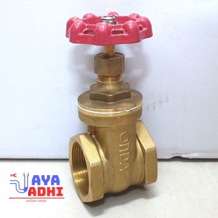 ^^^^^] GateValve 2-1/2" ONDA / Stop Kran Putar Gate Valve Kuningan 2,5 inch