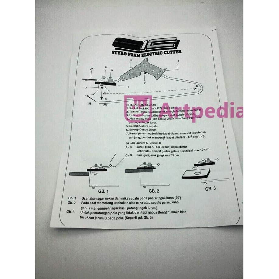 

Alat Pemotong Styrofoam Electric Pemotong Sterofoam Styrofoam Cutter AUL