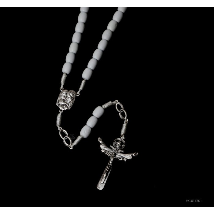 siap kirim] Rosario Wedding Kayu Bentuk Oval 2 Ring Rohani Katolik