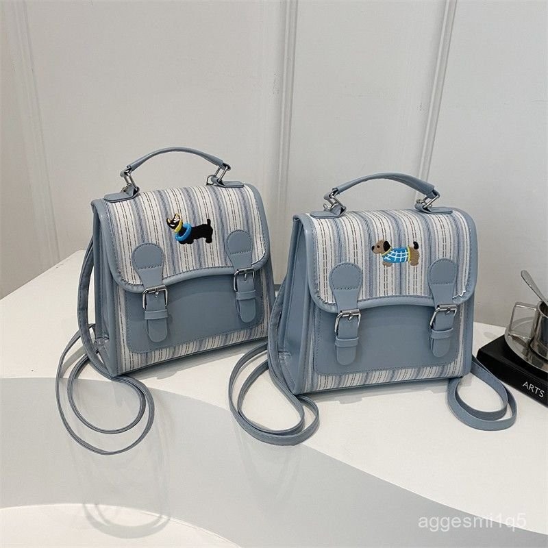 Tas Ransel Kotak-kotak Wanita Kecil Tas Cewek Gendong Mini Backpack/Tas Ransel mini Wanita lucu keki