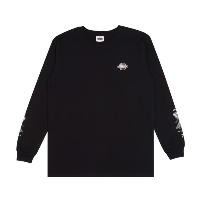 MORWICK - KAOS LONG SLEEVE LENGAN PANJANG PRIA - INSECT - HITAM