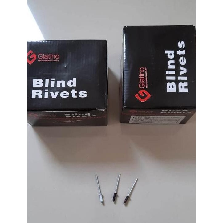 [ Rd ] Paku Rivet Warna Blind Rivet 550 Black Brown White 4 Mm X 12,7 Mm