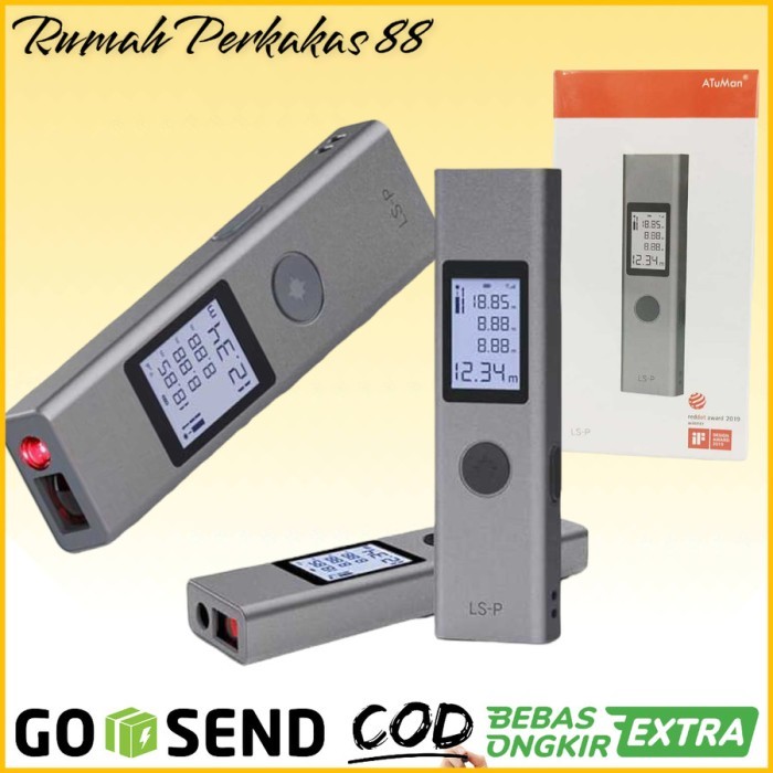 

newgan!! Alat Pengukur Jarak Jauh Ukur Meteran Digital Laser 40M LS-P / LS5