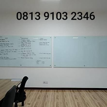 

TERMURAH - Glassboard uk.120x240cm (8mm) / Papan Tulis Kaca