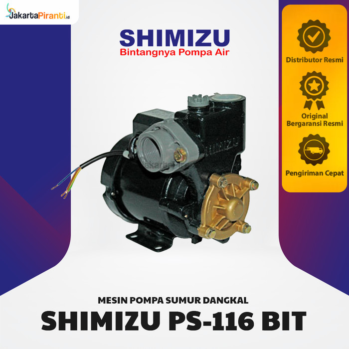 Termurah Mesin Pompa Air Sumur Dangkal Shimizu Ps 116 Bit