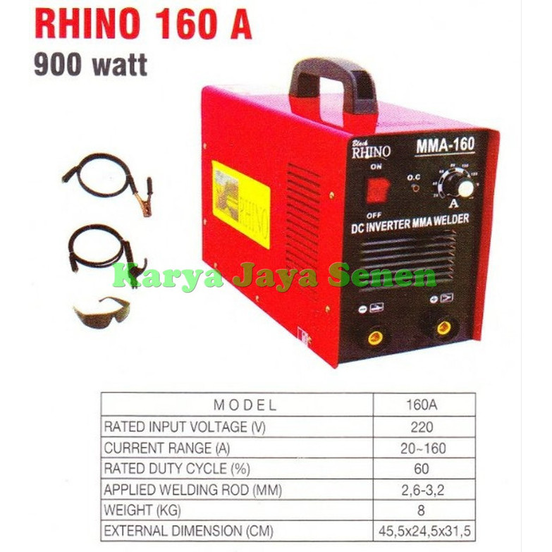 Cuci Gudang Rhino Mesin Las Listrik Rhino Mma 160A Travo Las Listrik Las Inverter