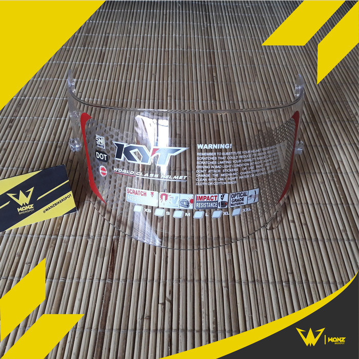 Termurah Flat Visor Kyt R10 Rc7 K2R Bening / Flat Visor Bening Pinlock Ready