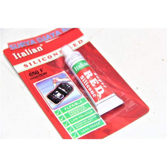

Lem Silicone Red Auto Sealer Merah 650 Tahan Panas 35Gr Lem Siler Barang Langka
