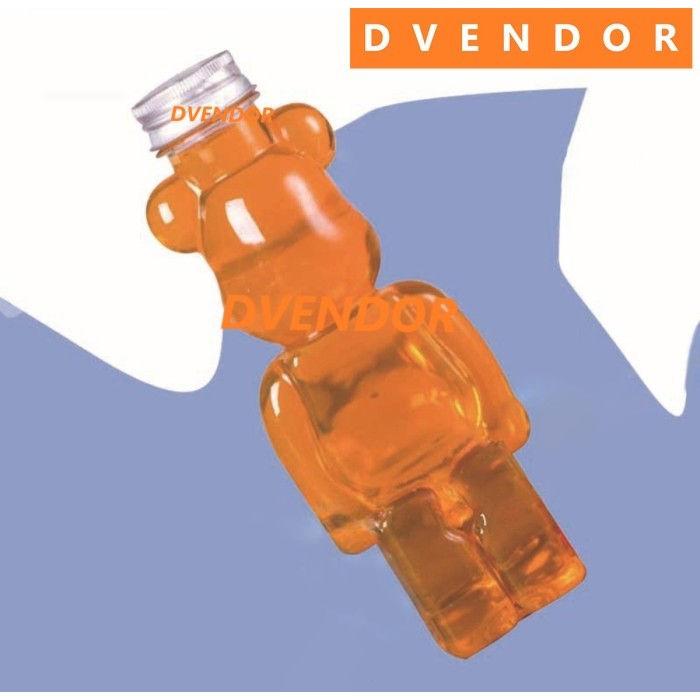 Botol Minum Air Jus Jar Bear Toples Beruang Tutup Alumunium Lucu Viral