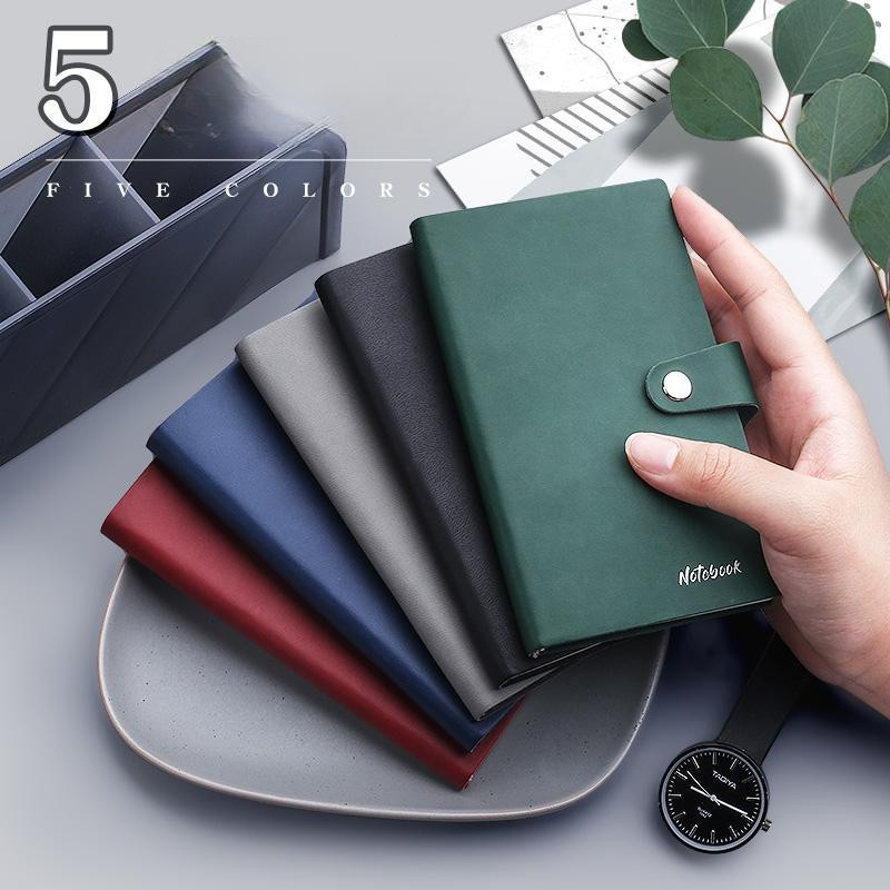 

FCMY Buku Catatan Harian Notebook Diary Jurnal Cover Kulit A7 Biru Tua