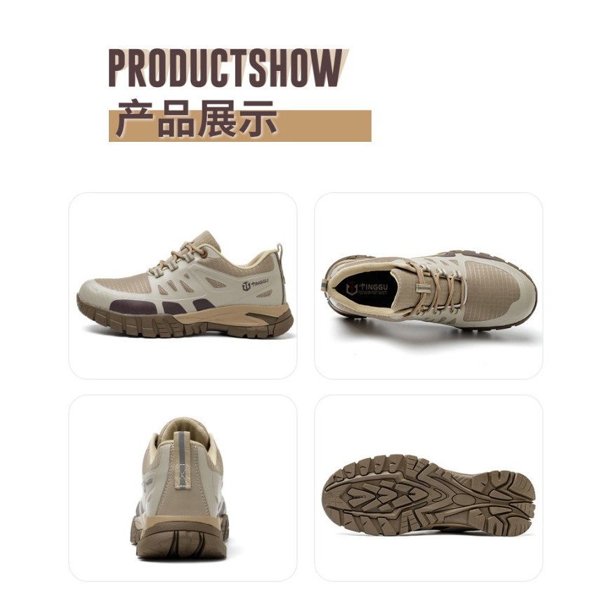 Sepatu Safety Import Anti Paku Ujung Besi Sporty Safety Shoes Pria Barangbaru