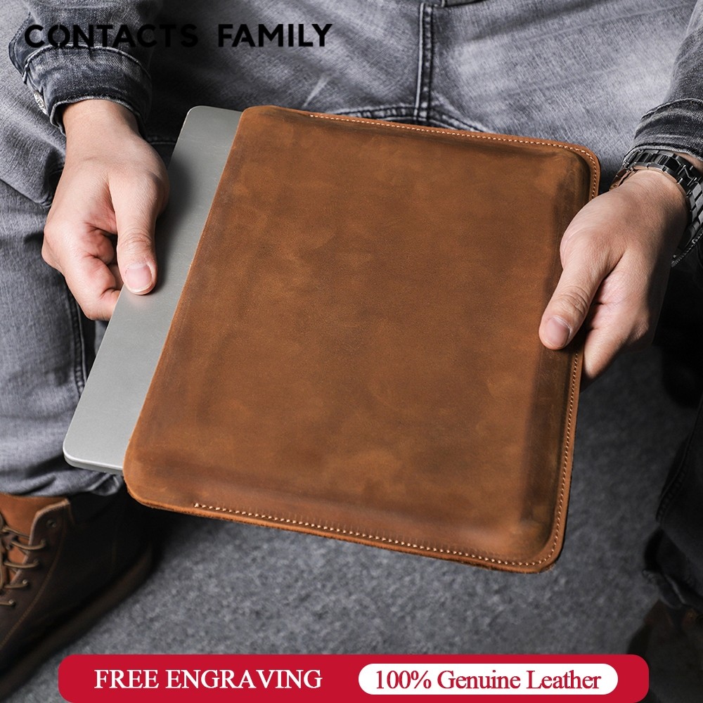 

CONTACTS FAMILY Fashion Laptop Sleeve Case 13.3 14.2 16 Inch Tas Notebook Kulit Tas Bagian Dalam Laptop Pria |D7315190|