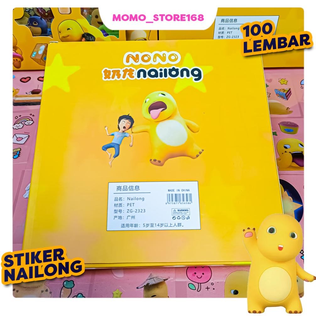 

Stiker Dino Nailong Stiker Momo Nono Cici Dino Nailong Waterproff 100 Lembar New Stok