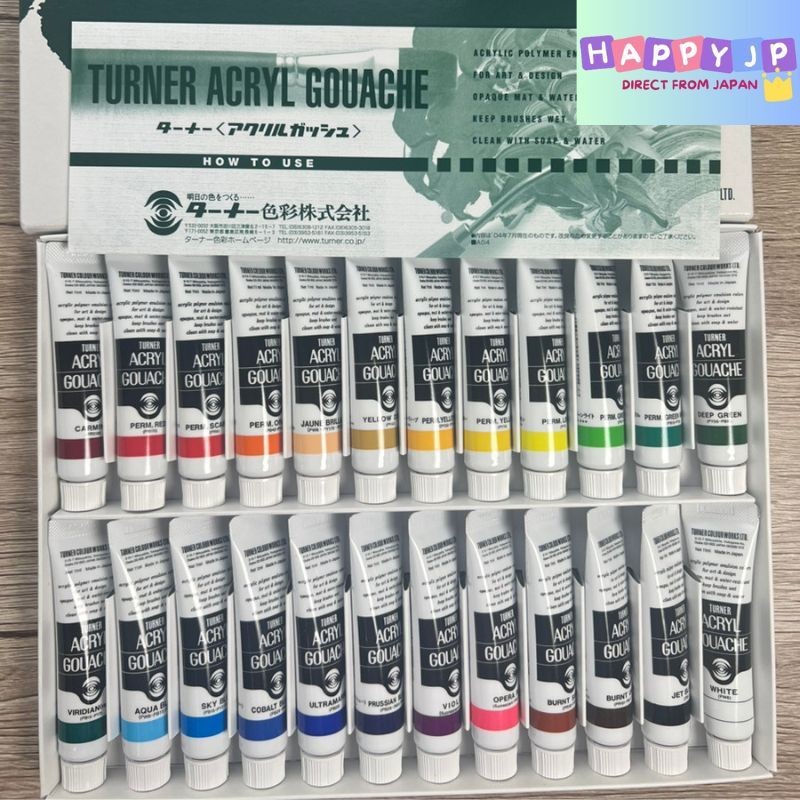 

Turner Color Acrylic Gouache 24 Colors School Set AG24C 11ml |fDXyyCPx|