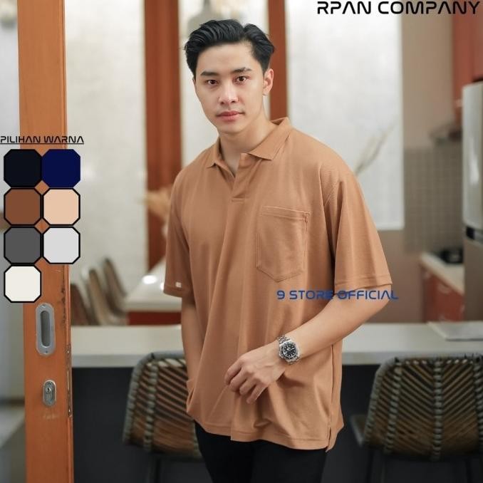 KAOS POLO SAKU OVERSIZE POCKET POLO SHIRT OVERSIZE KAOS KERAH PREMIUM