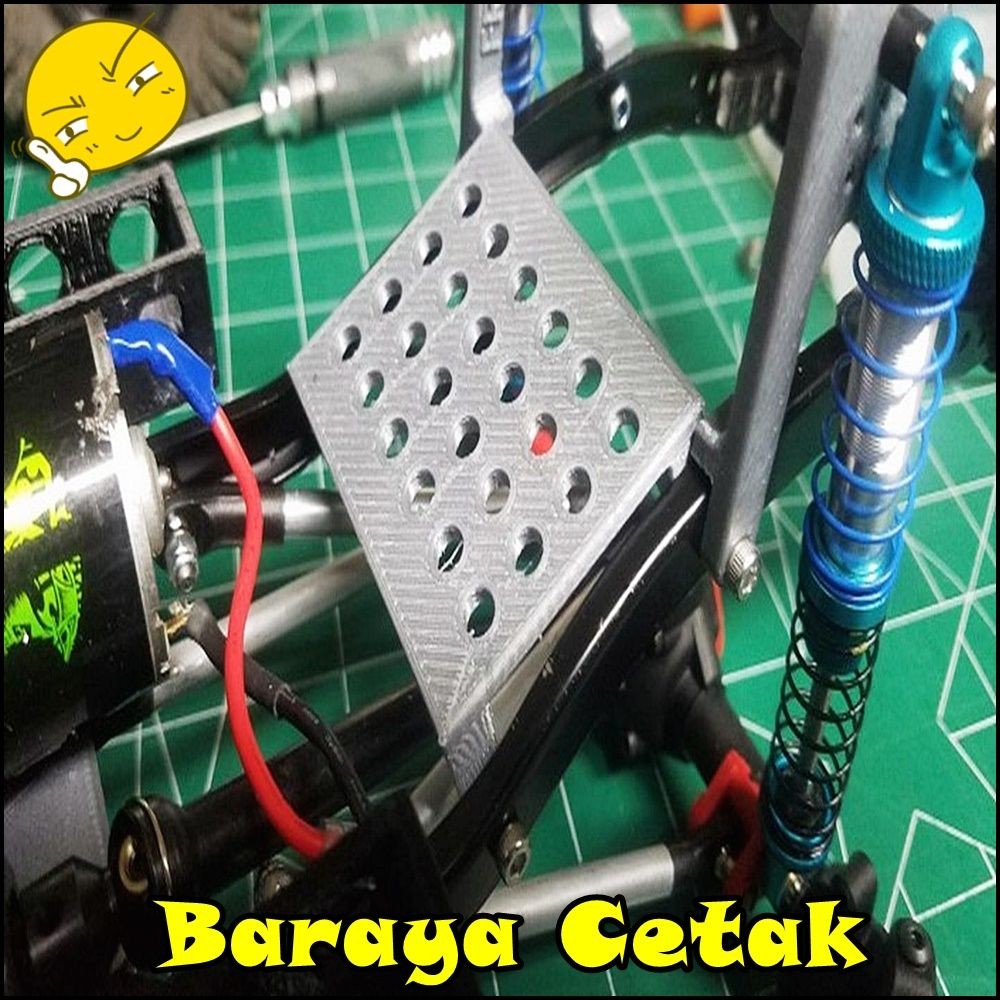 RC Receiver ESC Mount SCX10 RC WPL MN 3D Print Aksesoris Mainan RC