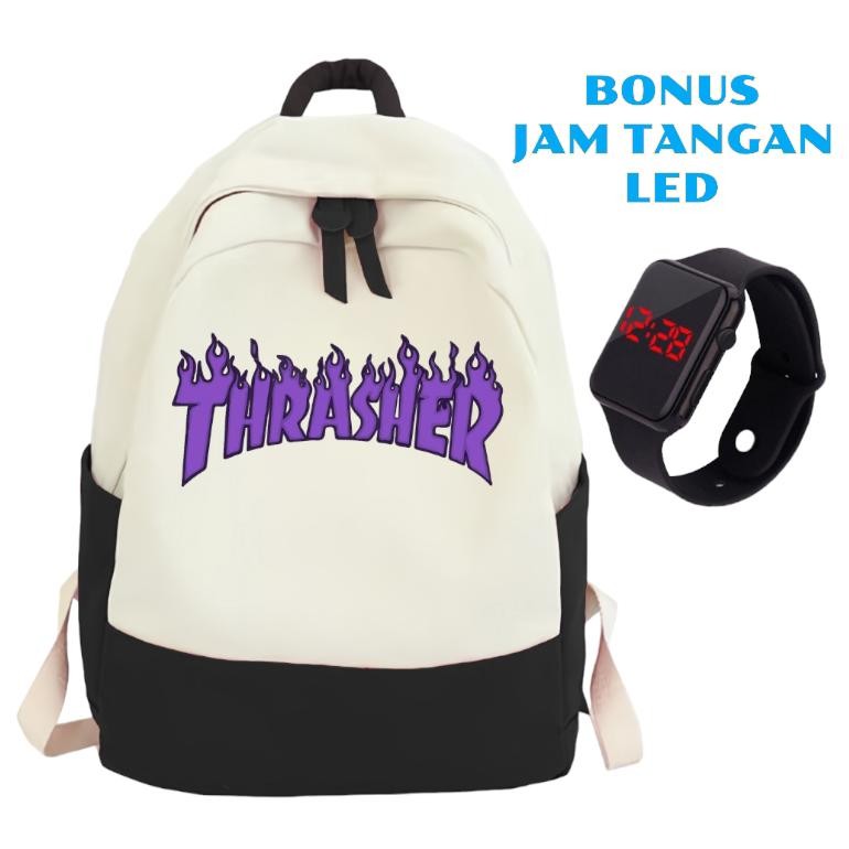 Original Tas Anak Thrasher Sekolah Laki Laki Pria Remaja Keren Kece Sd Smp Sma Smk Gambar Thrasher T