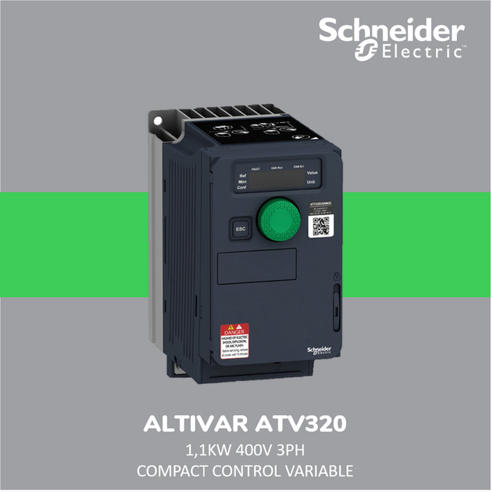 Cuci Gudang Schneider Altivar Atv320 Inverter 1.1Kw 3P - Atv320U11N4C