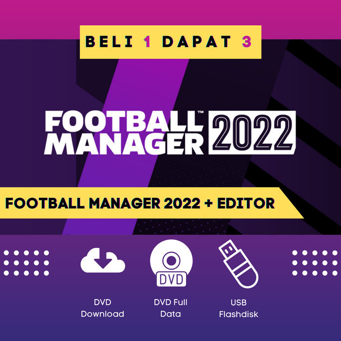 Football Manager 2022 FM 22 Game PC Original Complete + Editor
