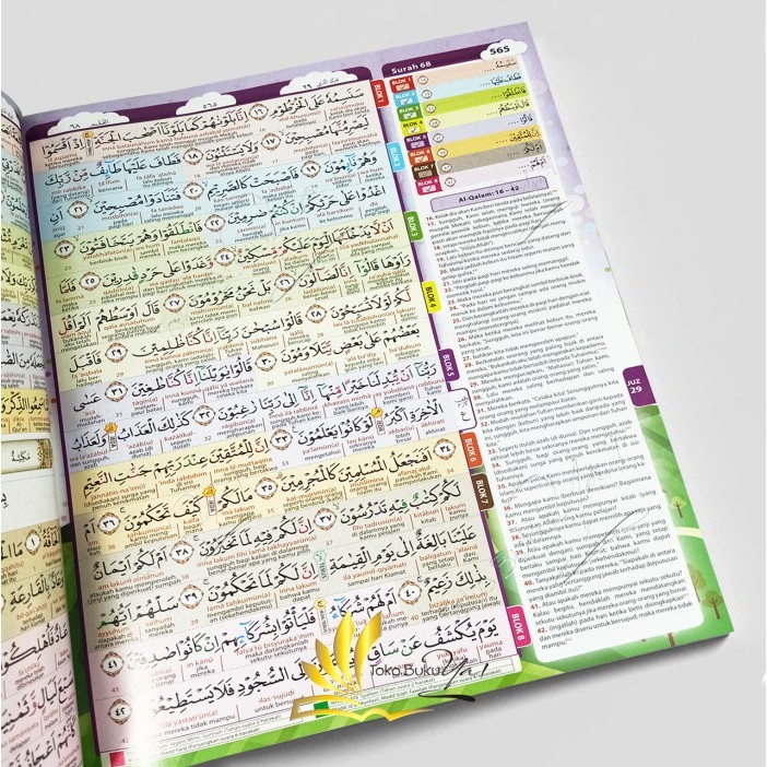 

Asli Al Quran Hafazan Junior A4 Hc 8 Blok Terjemah Perkata Latin