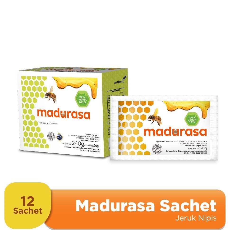 

Promo Madu Rasa Original Dan Jeruk Nipis Madurasa Box Sachet Isi 12 Promo