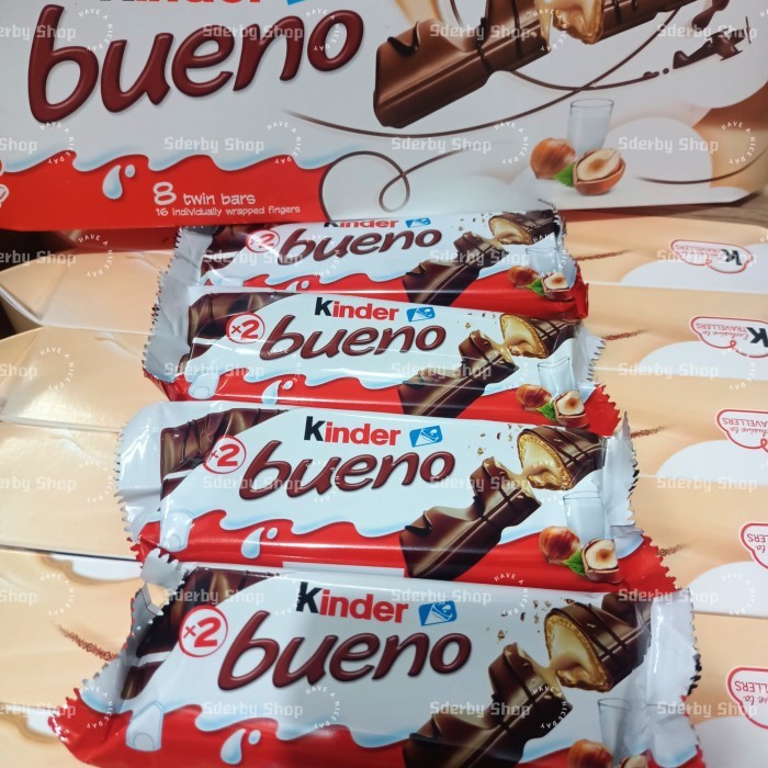 

Terbaru Kinder Bueno Milk And Hazelnut Chocolate 8 Twin Bars Eropa