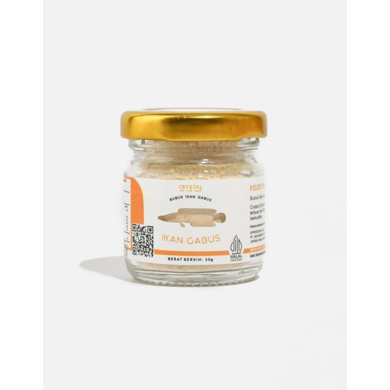 

Crystal Of The Sea Gabus Food Powder / Bubuk Ikan Gabus / Kaldu Mpasi