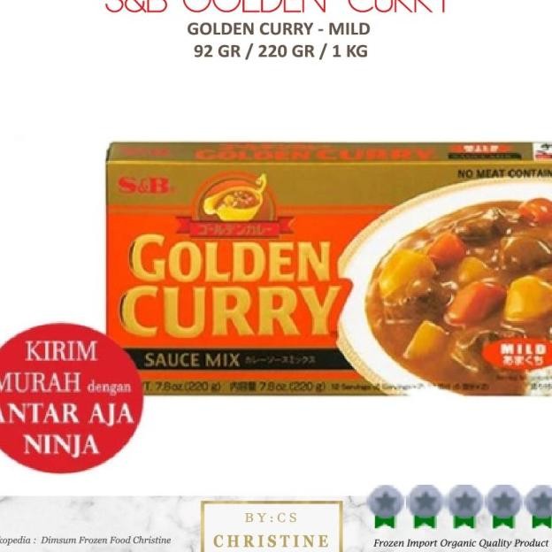 

S&B Golden Curry Ld Sauce Japan Saus Kari Katsu Halal 220 Gr