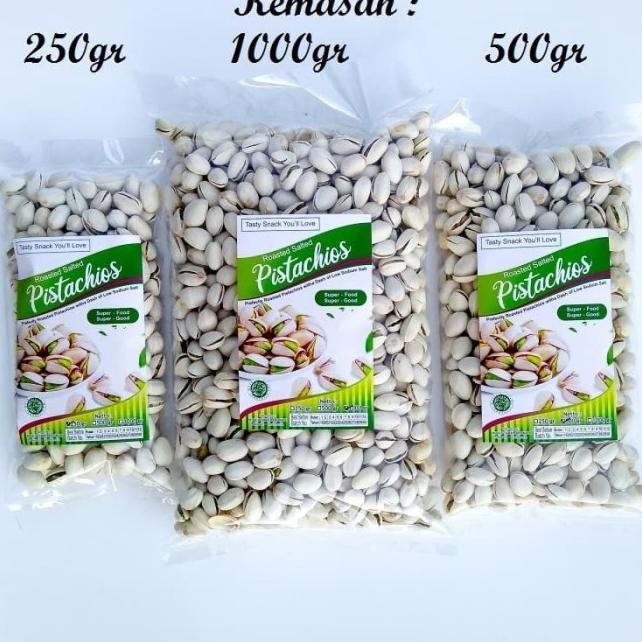 

Kacang Pistachio 500Gr / Fustuk Arab California U.S.A