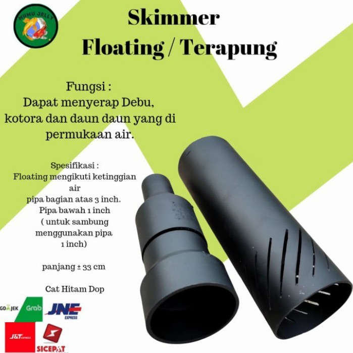 Floating Skimmer Kolam Ikan koi Skimmer Apung
