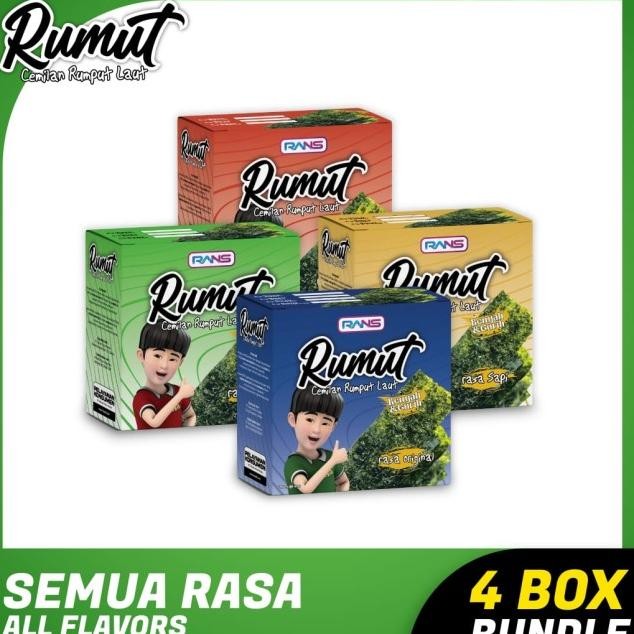 

Rumut Celan Rumput Laut Bundling 4 Rasa