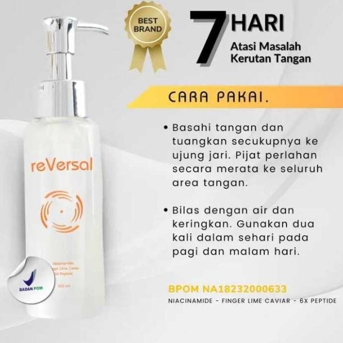 TERLARIS - REVERSAL SKIN WASH Untuk atasi tangan kasar, kering kusam & kerutan