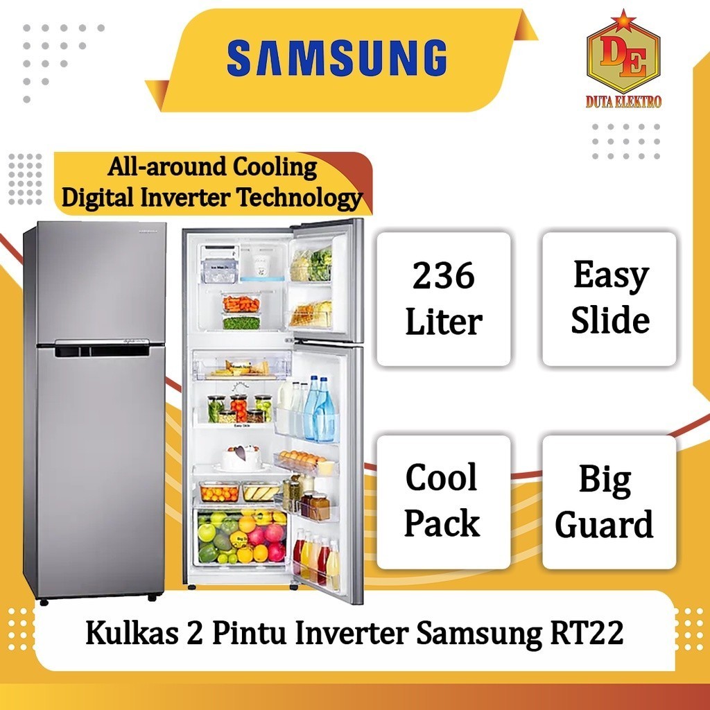 Kulkas 2 Pintu Samsung RT 22 Digital Inverter