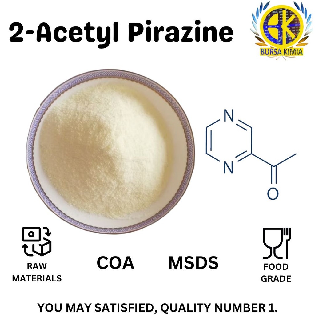 

2-Acetyl Pirazine Bubuk Penambah Aroma Khas Makanan dan Minuman Food Grade 100gram