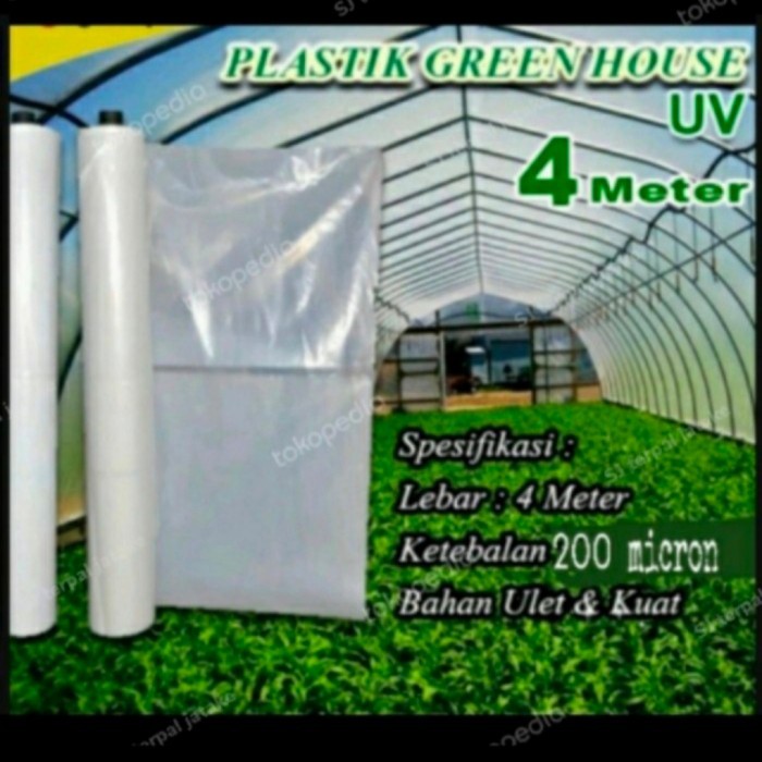 

plastik uv lebar 4 meter x panjang 15 meter 200 micron