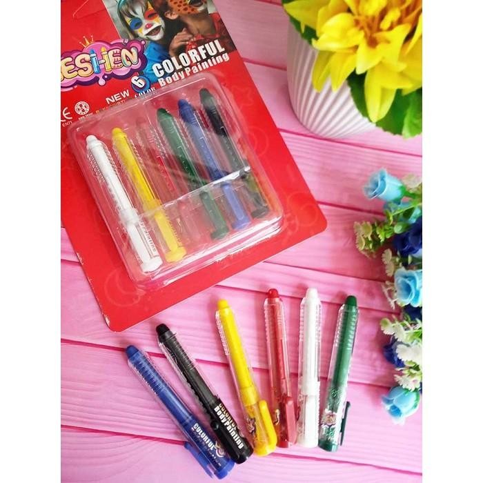 

Face Paint Stick - Crayon Lukis Wajah (6Pcs)