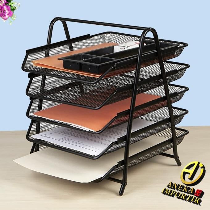 

NEW Rak Kertas Dokumen Surat 5 Susun Paper Document Letter Tray Tier