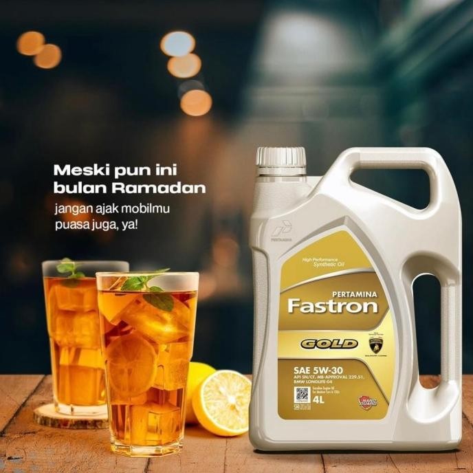 Oli Mesin Fastron Gold 5W-30 4 Liter Kode 8862
