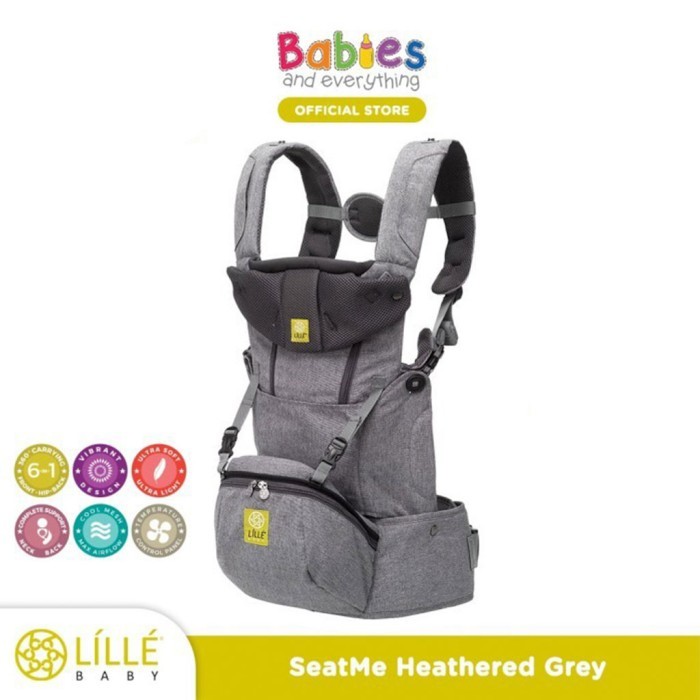 LILLEbaby Baby Carrier SeatMe All Seasons Heathered