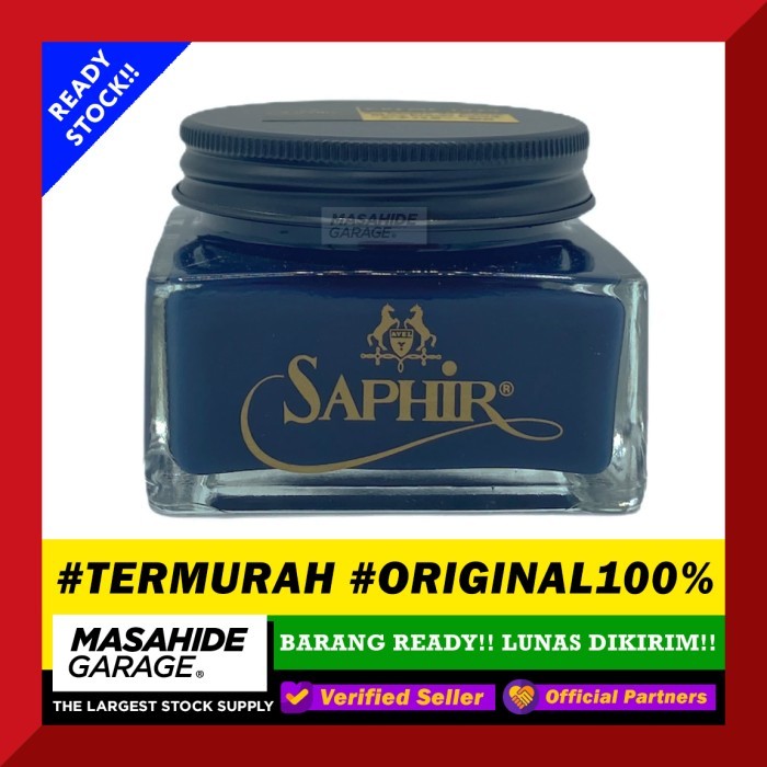 (Termurah) Saphir Creme Biru Petroleum Blue 75Ml - Semir Sepatu Kulit Promo