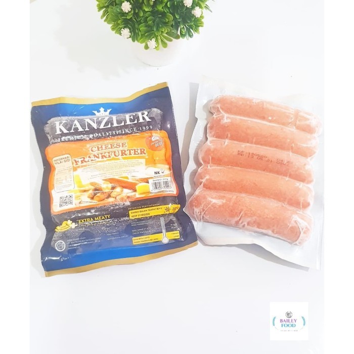 

Kanzler Sosis Cheese Frankfurter 360 Gr/Sosis Cheese Premium Kanzler