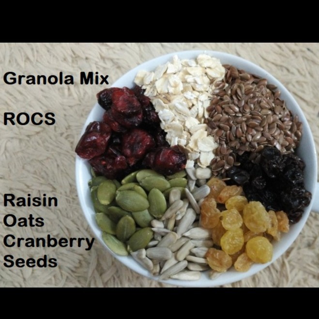 

500gr Granola Mix - ROCS (Raisin, Oat, Cranberry, Seeds)