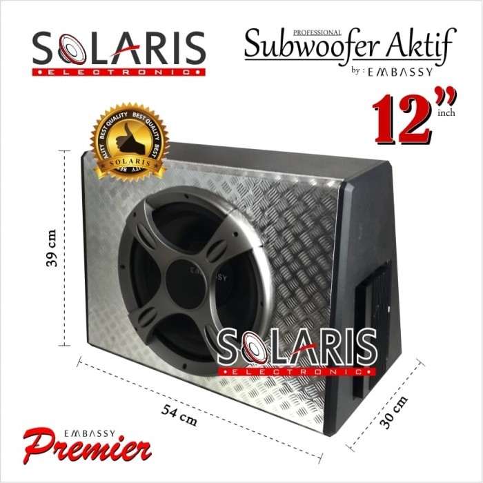 Termurah Subwoofer Aktif 12 Inch Bassbox Embassy Trojan Ems-1211