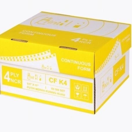 

TERBARU - CONTINUOUS FORM 9,5 x 11/2 4 PLY PRS Hi Print ( isi 500 sheets)