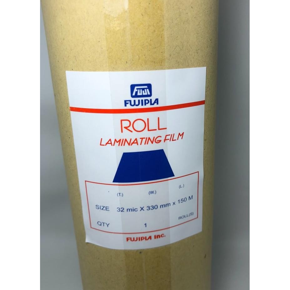 

TERLARIS - Plastik Laminating Roll Fujipla Glossy Bening 330mmx150m 32micron