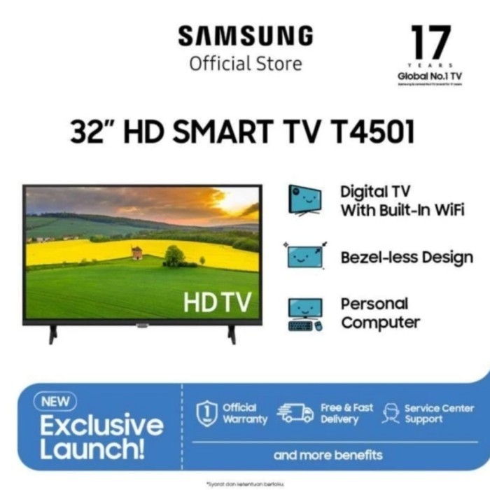 SAMSUNG SMART TV 32T4501 DIGITAL TV 32" 32 INCH 32in T4501