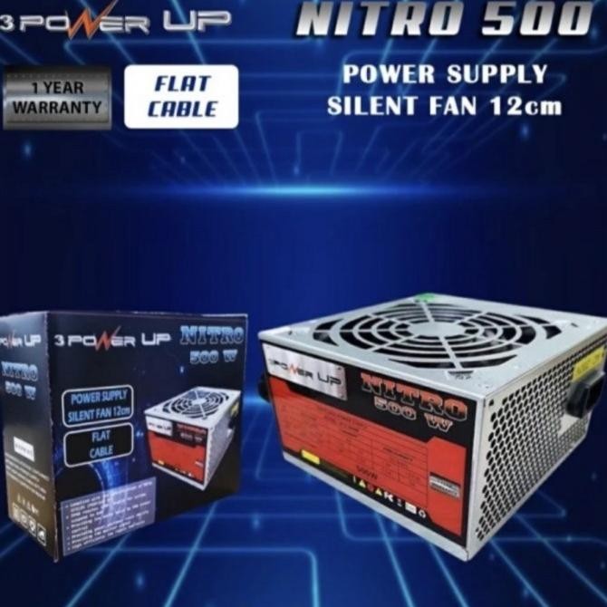 power up 500w, psu 500watt, power supply komputer 500w standard