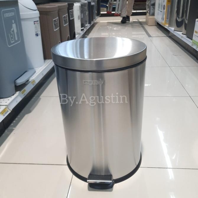 Krisbow Tempat Sampah Stainles Pedal Injak